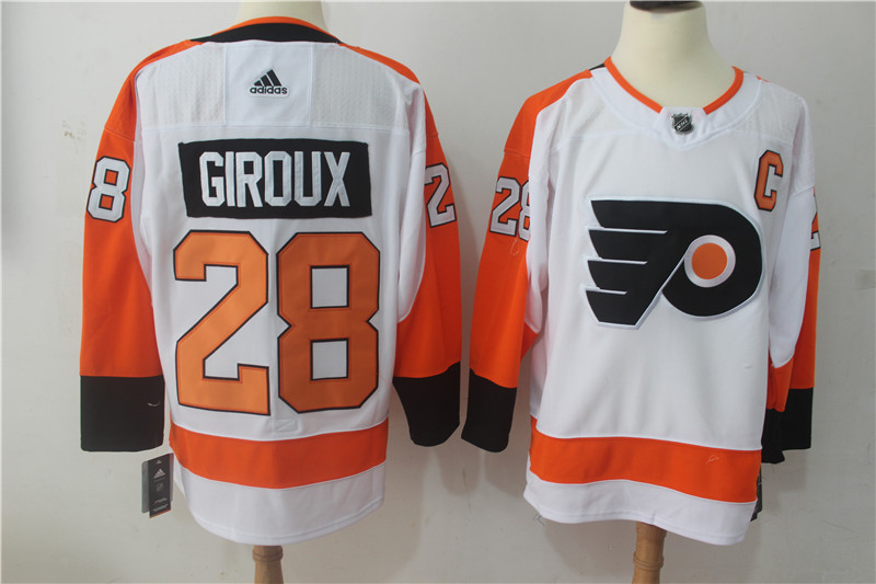 Men Philadelphia Flyers #28 Giroux White Hockey Stitched Adidas NHL Jerseys